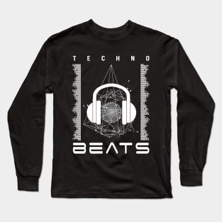 Techno EDM Beats Sound Electronic Long Sleeve T-Shirt